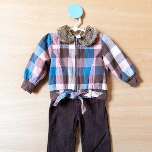 Y2K Winter Matching Girl's Set‎